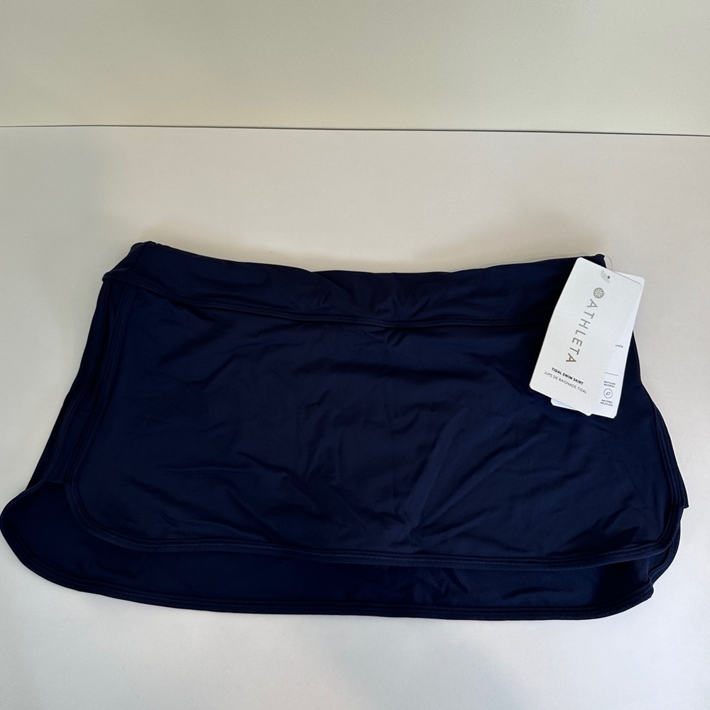 NWT Athleta • Navy Tidal Swim Skirt